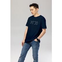 Logo Navy Organic Cotton T-Shirt – Unisex | Pitod | Size XL