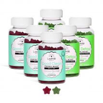 Pack Duo Good Clean y Good Detox - 1 Programa de 1 mes - Gummies - Complementos alimenticios veganos fabricados en Francia - Lashilé Beauty