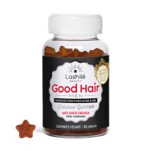 Good Hair Men Vitaminas Anticaída - 1 Programa de 1 mes - Gummies - Complementos alimenticios veganos fabricados en Francia - Lashilé Beauty