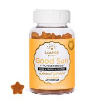 Good Sun Vitaminas Autobronceador - 1 Programa de 1 mes - Gummies - Complementos alimenticios veganos fabricados en Francia - Lashilé Beauty