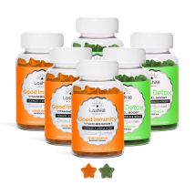 Pack Duo Good Detox + Good Immunity - 1 Programa de 3 meses - Gummies - Complementos alimenticios veganos fabricados en Francia - Lashilé Beauty
