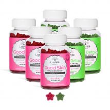 Pack Duo Good Skin + Good Detox - 1 Programa de 1 mes - Gummies - Complementos alimenticios veganos fabricados en Francia - Lashilé Beauty