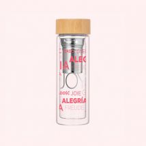 Botella de vidrio con infusor - Joy - Lashilé Beauty