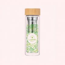 Botella de vidrio con infusor - DETOX - Lashilé Beauty