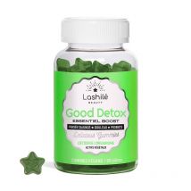 Good Detox Essentiel Piel y organismo - 1 Programa de 1 mes - Gummies - Complementos alimenticios veganos fabricados en Francia - Lashilé Beauty