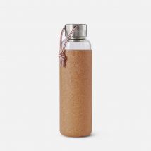 Black+Blum Glass Water Bottle, 600ml, Almond