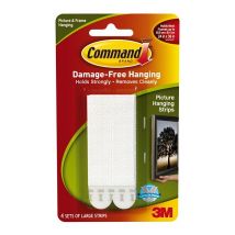 3M Command Picture Hanging Strips, Large, 4pc