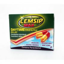 Lemsip Max Daytime Cold & Flu Relief,  8 Capsules