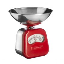 Typhoon Vintage Kitchen Mechanical Scale, Red