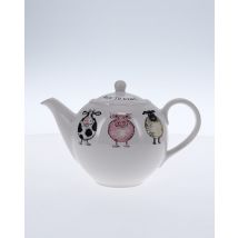 Price and Kensington Back To Front Teapot, 800ml, White (Sheep, Pig and Cow)