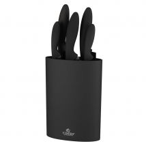 Viners Assure Knife Block Set, 6pcs, Black
