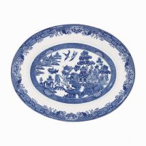 Churchill Blue Willow Oval Dish, 31cm
