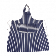 Ramon Hygiene Butchers Style Catering Aprons, Blue Stripe