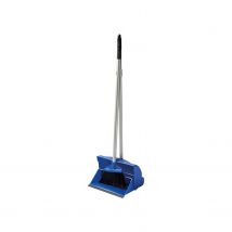 Ramon Hygiene Long Handled Dust Pan & Brush Set, Blue