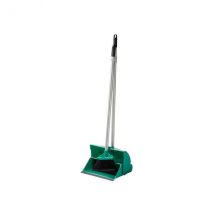 Ramon Hygeine Long Handled Dust Pan & Brush Set, Green
