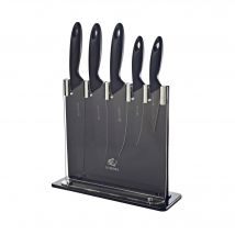 Viners Silhouette 6pc Black Knife Block Set Giftbox