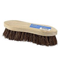 Elliott Flat Stiff Wooden Scrubbing Brush, 20cm, Brown