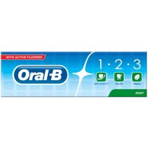 Oral-B 1.2.3 Active Fluoride Toothpaste, 75ml, Fresh Mint