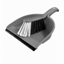 Signature Dustpan and Brush Set, Silver