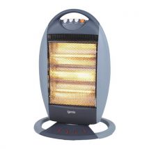 Igenix Electric Halogen Heater, 3 Heat Settings, 1200W, Grey
