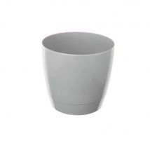 Whitefurze 18cm Round Indoor Pot, Cool Grey