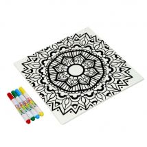 Dexam Just Add Colour Ceramic Trivet or Worktop Saver Mandala