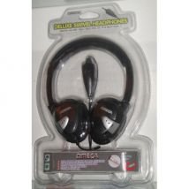 Omega Deluxe Swivel Headphones, Black