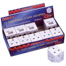 Omega 3 Way Fused Adaptor