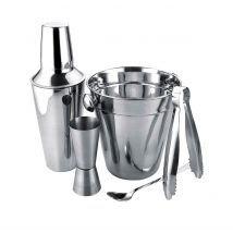 Apollo 5 Piece Cocktail Set, Silver