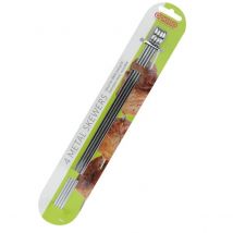 Apollo Flat Metal Skewers, 30cm, Pack of 4