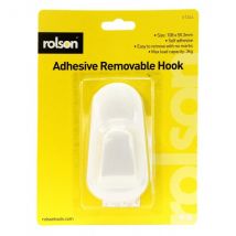 Rolson Adhesive Removable Hook, 108 x 55.3mm