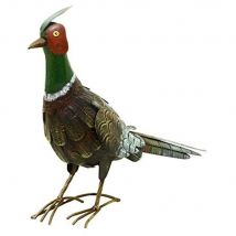 Rolson Pheasant Tail Down Garden Ornament, Metal, 31.5cmx16cmx36cm