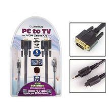 Lloytron HD Computer to TV Kit, Black, 5m