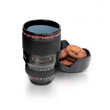 Thumb Up Camera Lens Coffee Cup Tea Mug, 450ml, Black