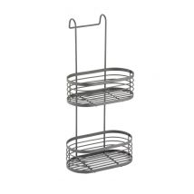 Blue Canyon 2 Tier Over Shower Screen Caddy - Grey