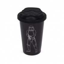 Thumbs Up Original Stormtrooper Ceramic Travel Mug, 275ml, Black