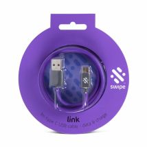 Thumbs Up Link Type C Charge & Sync Cable, 1m, Purple