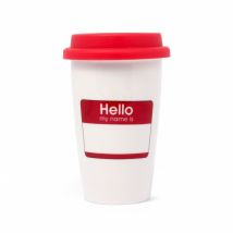 Thumbs Up 'My Name Is' Travel Mug, 275ml