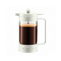 Bodum BEAN French Press Coffee Maker, 3 Cup, 0.35L, 12oz, Off White