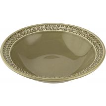 Portmeirion Botanic Garden Earthenware Harmony Pasta Bowl, Set Of 4, Moss Green