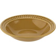 Portmeirion Botanic Garden Earthenware Harmony Pasta Bowl, Set of 4, Amber