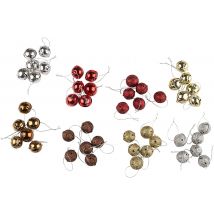 Christmas Gifts Decoration Hanging, 3cm, 6pcs, Assorted