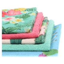 Sorbo Microfibre 5 Pack of Botanic Print Cloths