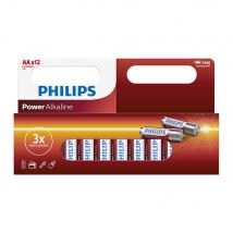 Philips AA Power Alkaline 12 pack, Red