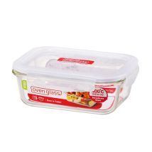 Lock & Lock Oven Glass Rectangular Container, 630ml, Clear