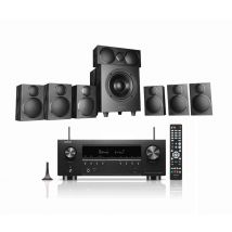 Denon AVRS970H AV Receiver With Wharfedale DX3 HCP 7.1 Speaker Package Black