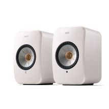 KEF LSX II Wireless Hi-Fi Speakers Pair Mineral White
