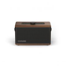 Pure Classic Aura Portable Bluetooth Speaker with Ambient Lighting - Coffee Brown Walnut