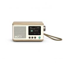 Pure Classic Mini Dab+ FM The Charming Portable Bluetooth Digital Radio - Cotton White Oak