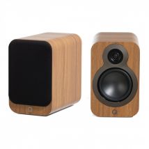 Q Acoustics 3020c Bookshelf Speakers Pair Pin Oak